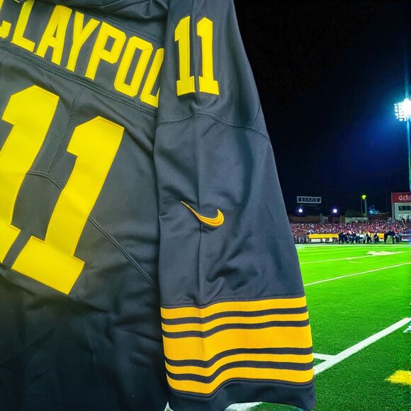 Pittsburgh Steelers Jersey Mens Sz L Black Yellow NFL Football Claypool 11 Nike - Picture 7 of 11